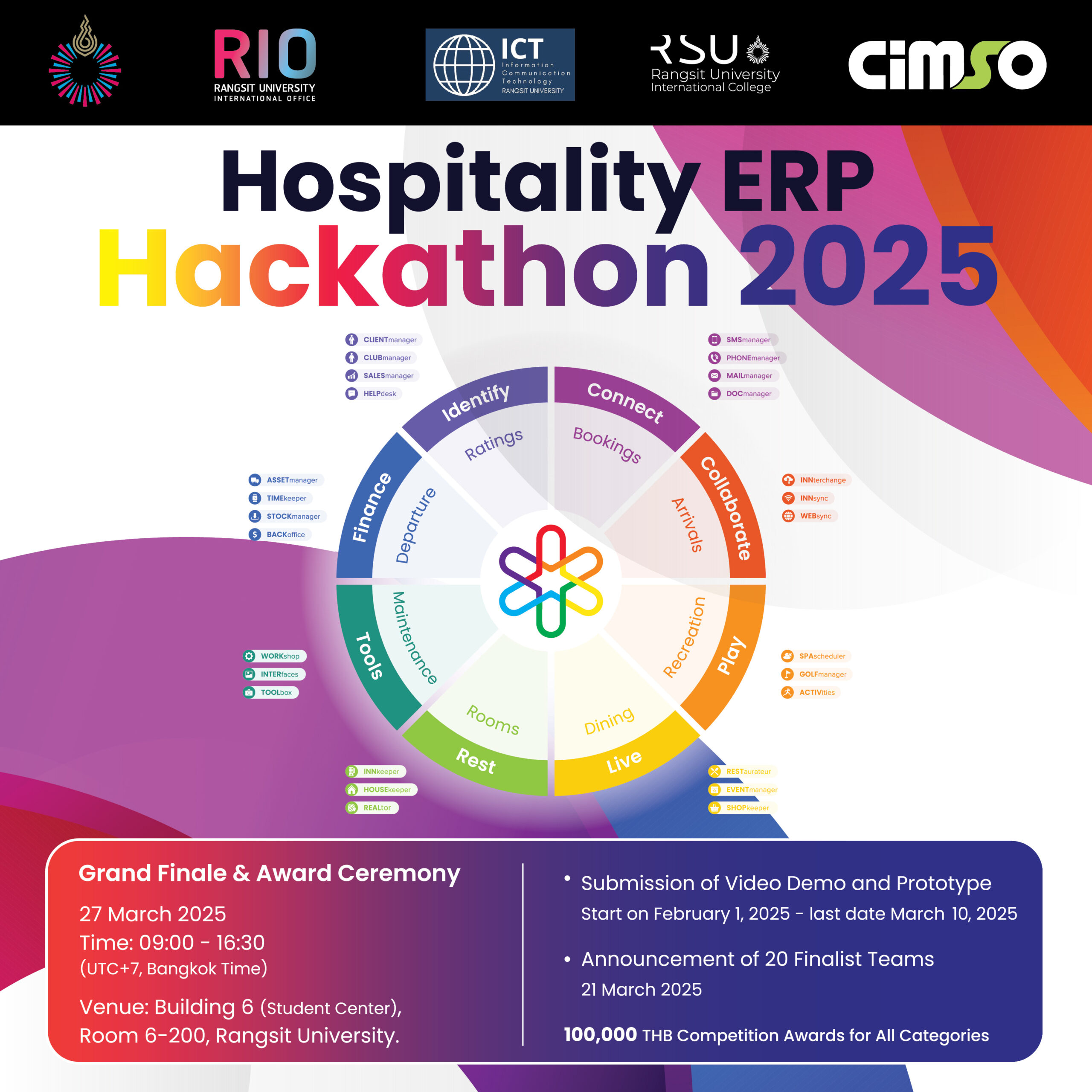 ม.รังสิต จัดการแข่งขัน Hospitality ERP Hackathon 2025